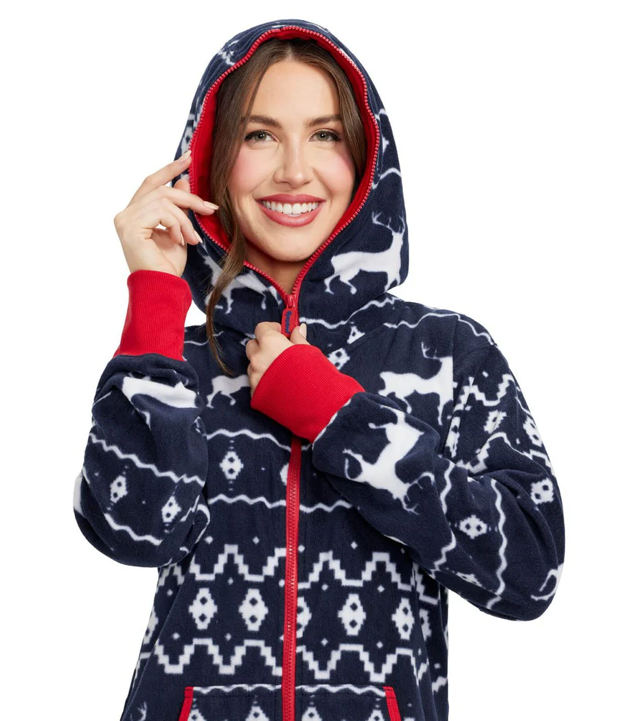 Matching Blue Reindeer Family Jumpsuits - Image 6